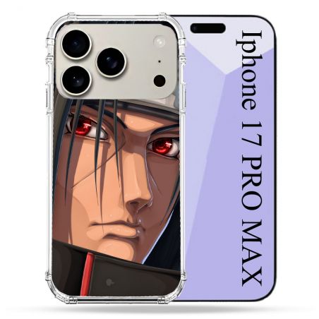 Coque Renforcée Magsafe Pour Iphone 17 Pro Max Manga Naruto Itachi Visage
