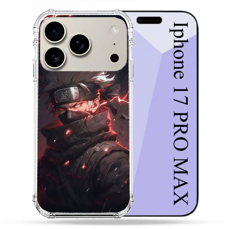 Coque Renforcée Magsafe Pour Iphone 17 Pro Max Manga Naruto Kakashi Dark