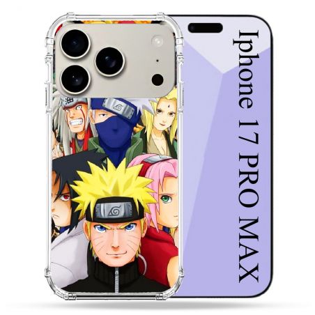 Coque Renforcée Magsafe Pour Iphone 17 Pro Max Manga Naruto Team