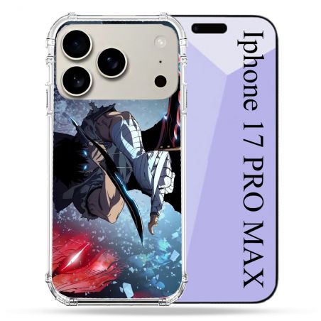 Coque Renforcée Magsafe Pour Iphone 17 Pro Max Manga Solo Leveling Sung Epee