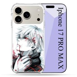 Coque Renforcée Magsafe Pour Iphone 17 Pro Max Manga Tokyo Ghoul Kaneki Blanc