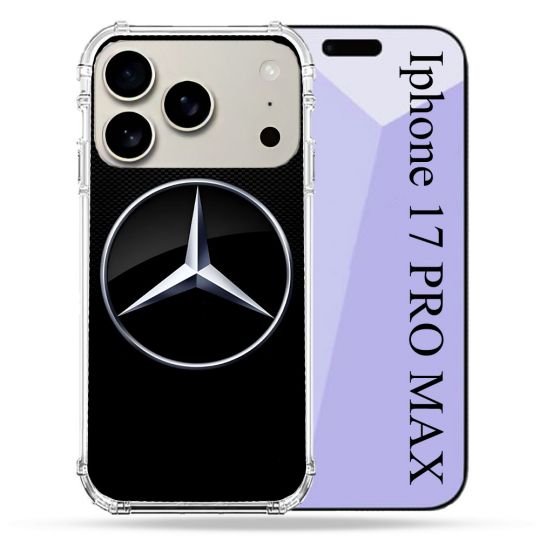 Coque Renforcée Magsafe Pour Iphone 17 Pro Max Mercedes Carbone