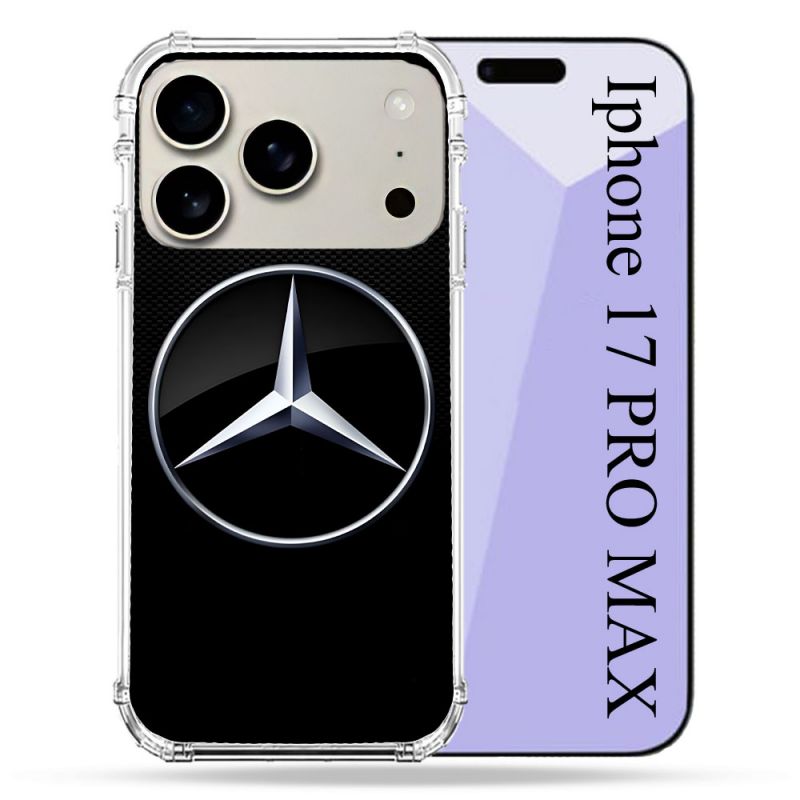 Coque Renforcée Magsafe Pour Iphone 17 Pro Max Mercedes Carbone