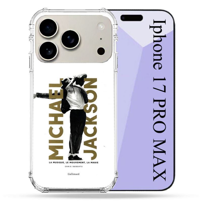 Coque Renforcée Magsafe Pour Iphone 17 Pro Max Michael Jackson Blanc