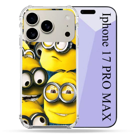 Coque Renforcée Magsafe Pour Iphone 17 Pro Max Minions Groupe