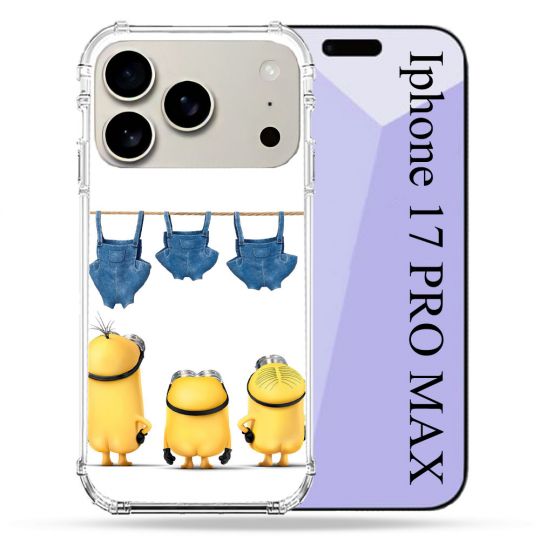 Coque Renforcée Magsafe Pour Iphone 17 Pro Max Minions Nus