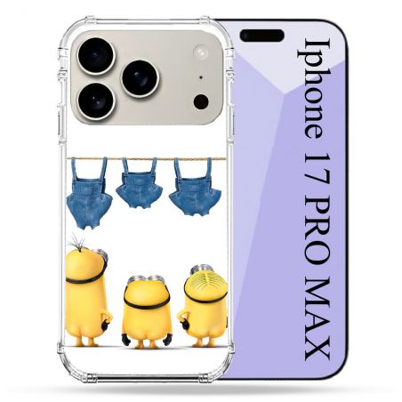 Coque Renforcée Magsafe Pour Iphone 17 Pro Max Minions Nus