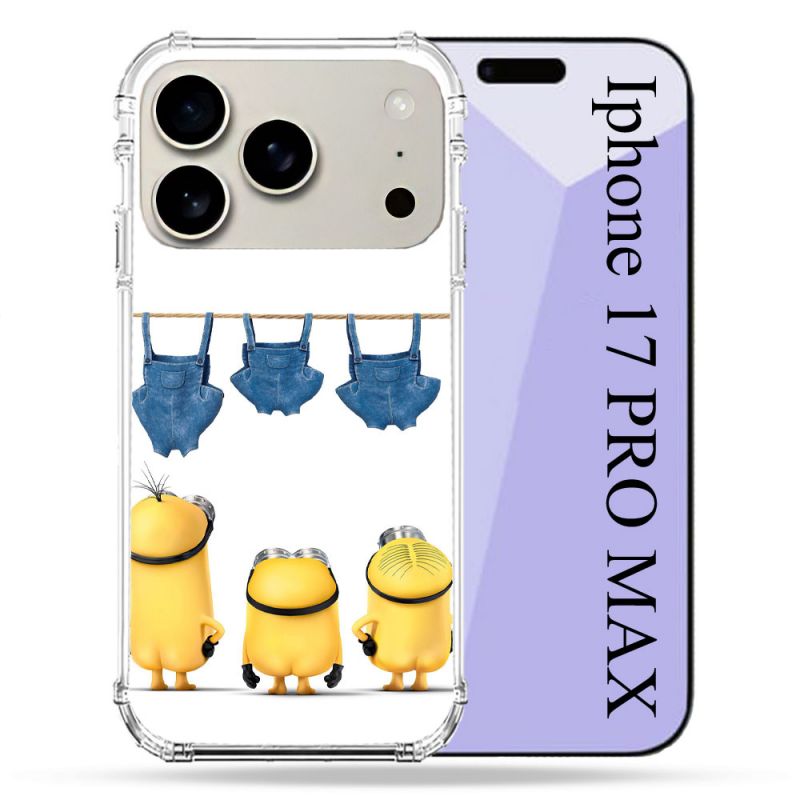 Coque Renforcée Magsafe Pour Iphone 17 Pro Max Minions Nus