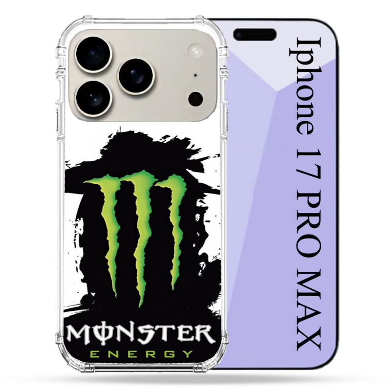 Coque Renforcée Magsafe Pour Iphone 17 Pro Max Monster Energy Tache