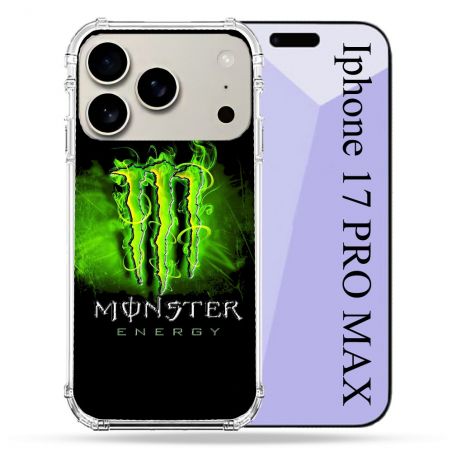 Coque Renforcée Magsafe Pour Iphone 17 Pro Max Monster Energy Vert