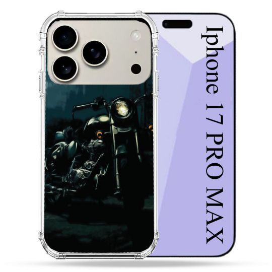 Coque Renforcée Magsafe Pour Iphone 17 Pro Max Moto Harley Vintage