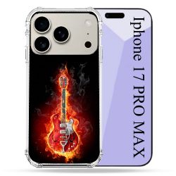 Coque Renforcée Magsafe Pour Iphone 17 Pro Max Musique Guitare Electrique