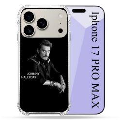 Coque Renforcée Magsafe Pour Iphone 17 Pro Max Musique Johnny Hallyday Noir