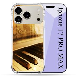 Coque Renforcée Magsafe Pour Iphone 17 Pro Max Musique Piano Retro