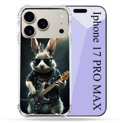 Coque Renforcée Magsafe Pour Iphone 17 Pro Max Musique Rock Lapin