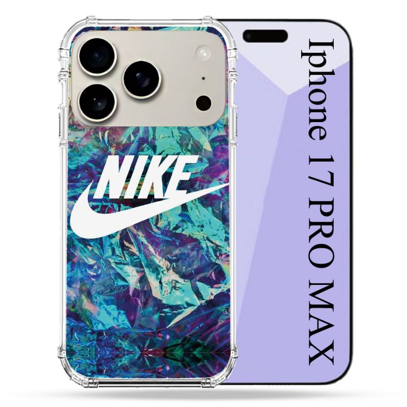 Coque Renforcée Magsafe Pour Iphone 17 Pro Max Nike Turquoise