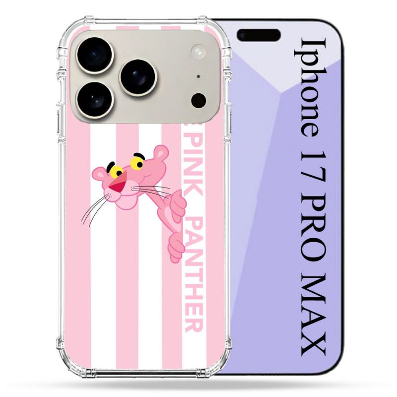 Coque Renforcée Magsafe Pour Iphone 17 Pro Max Panthere Rose