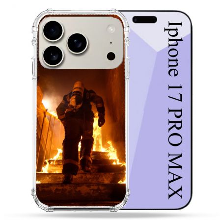 Coque Renforcée Magsafe Pour Iphone 17 Pro Max Pompier Escalier