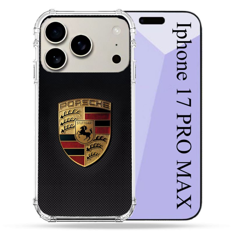 Coque Renforcée Magsafe Pour Iphone 17 Pro Max Porsche Carbone