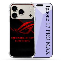 Coque Renforcée Magsafe Pour Iphone 17 Pro Max ROG Rouge