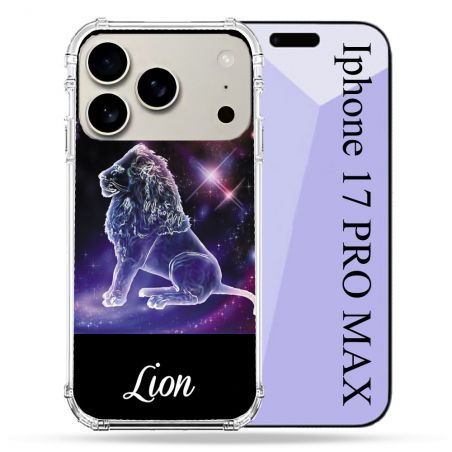 Coque Renforcée Magsafe Pour Iphone 17 Pro Max Signe Zodiaque 2 Lion