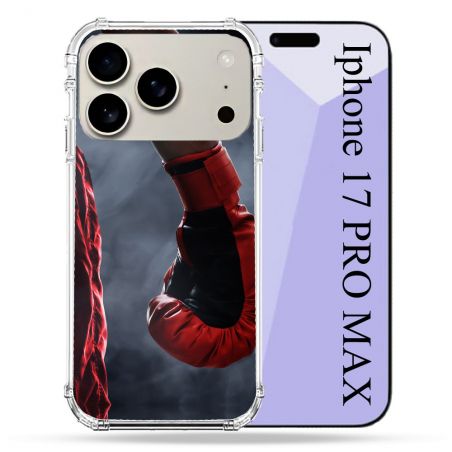 Coque Renforcée Magsafe Pour Iphone 17 Pro Max Sport Boxe Gant Rouge