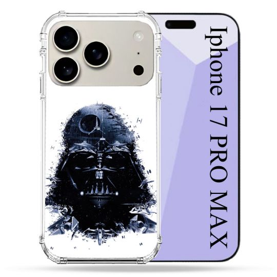 Coque Renforcée Magsafe Pour Iphone 17 Pro Max Star Wars - Dark Vador Blanc