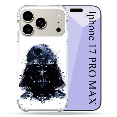 Coque Renforcée Magsafe Pour Iphone 17 Pro Max Star Wars - Dark Vador Blanc