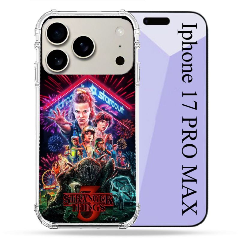 Coque Renforcée Magsafe Pour Iphone 17 Pro Max Stranger Things Affiche 3