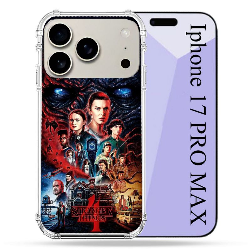 Coque Renforcée Magsafe Pour Iphone 17 Pro Max Stranger Things Affiche 4