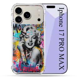 Coque Renforcée Magsafe Pour Iphone 17 Pro Max Street Art Maryline Monroe