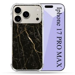 Coque Renforcée Magsafe Pour Iphone 17 Pro Max Texture Marbre Noir