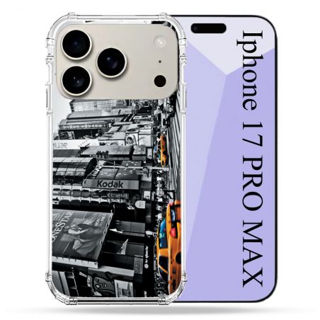 Coque Renforcée Magsafe Pour Iphone 17 Pro Max Voyage Amerique USA New York Taxi