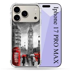 Coque Renforcée Magsafe Pour Iphone 17 Pro Max Voyage Angleterre Londres Vintage