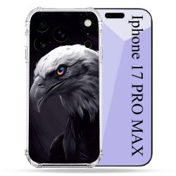 Coque Renforcée Pour Iphone 17 Pro Max Animal Aigle Royal Noir