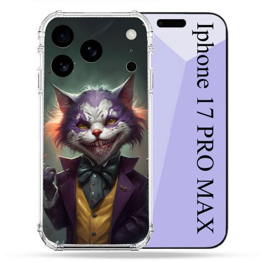 Coque Renforcée Pour Iphone 17 Pro Max Animal Chat Joker