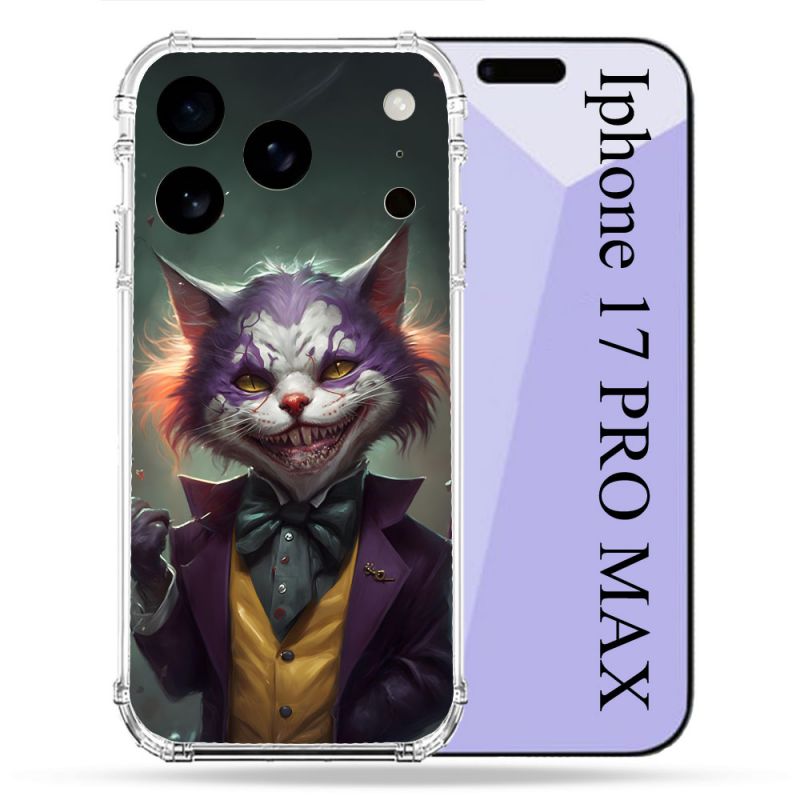 Coque Renforcée Pour Iphone 17 Pro Max Animal Chat Joker
