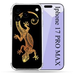 Coque Renforcée Pour Iphone 17 Pro Max Animal Lezard Noir