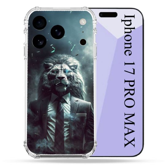 Coque Renforcée Pour Iphone 17 Pro Max Animal Lion Business