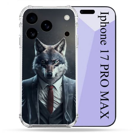 Coque Renforcée Pour Iphone 17 Pro Max Animal Loup Business