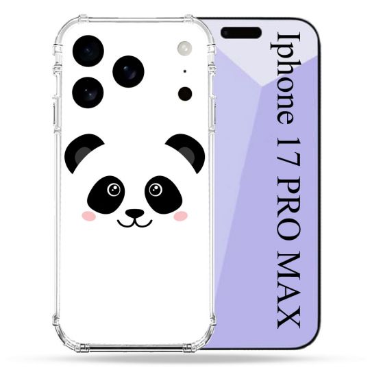 Coque Renforcée Pour Iphone 17 Pro Max Animal Panda Blanc