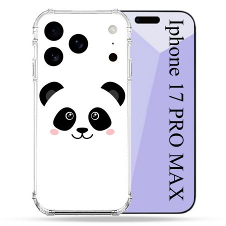 Coque Renforcée Pour Iphone 17 Pro Max Animal Panda Blanc