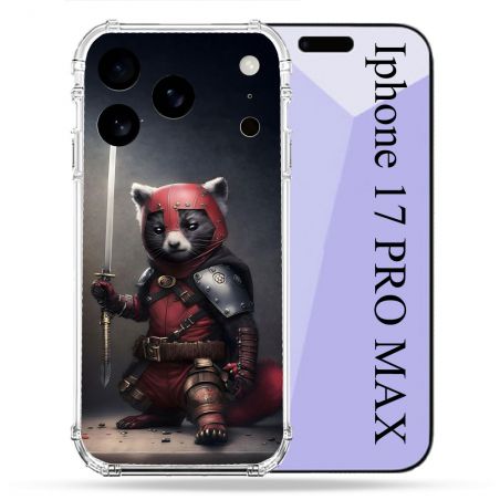 Coque Renforcée Pour Iphone 17 Pro Max Animal Raton Samouraï