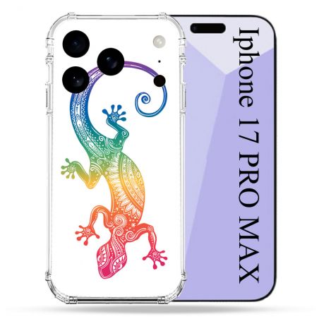 Coque Renforcée Pour Iphone 17 Pro Max Animal Salamandre Color