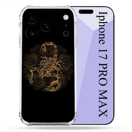 Coque Renforcée Pour Iphone 17 Pro Max Animal Scorpion Fresque