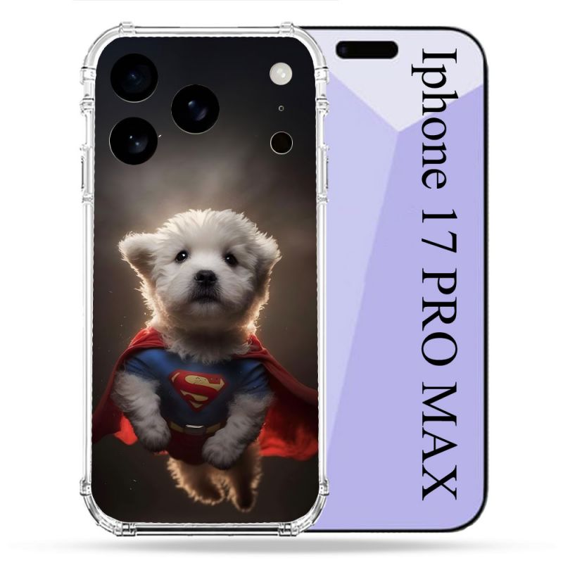 Coque Renforcée Pour Iphone 17 Pro Max Animal Super Chien