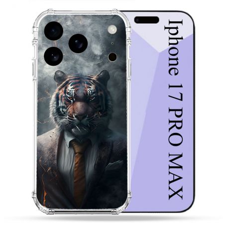 Coque Renforcée Pour Iphone 17 Pro Max Animal Tigre Business