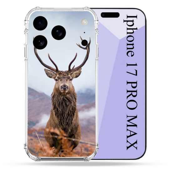 Coque Renforcée Pour Iphone 17 Pro Max Chasse Chevreuil Montagne