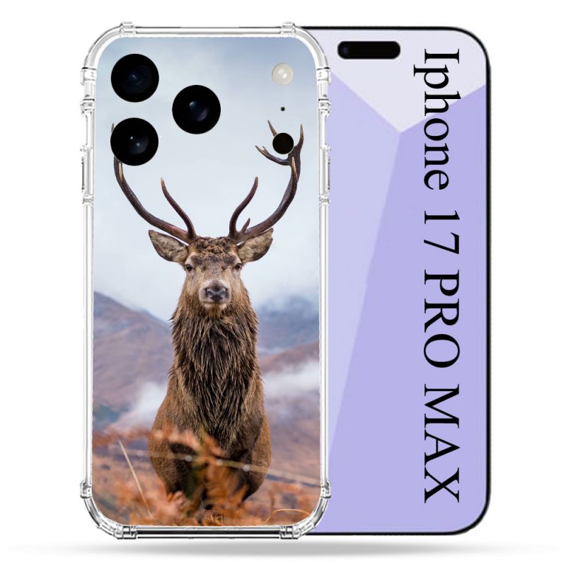 Coque Renforcée Pour Iphone 17 Pro Max Chasse Chevreuil Montagne