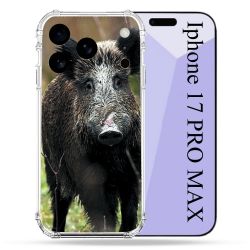 Coque Renforcée Pour Iphone 17 Pro Max Chasse Sanglier bois